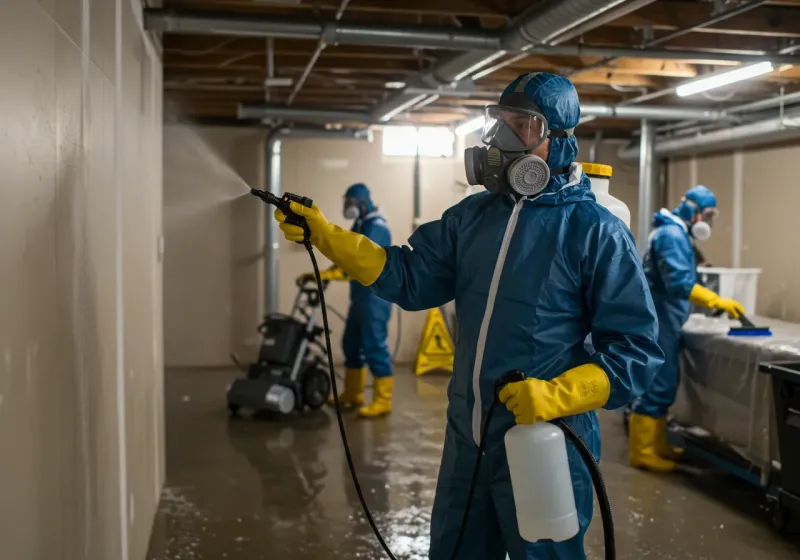 Basement Sanitization and Antimicrobial Treatment process in Lisbon, ME